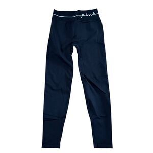 Victoria's Secret PINK Active High-Waisted Black Leggings Size Medium Activewear